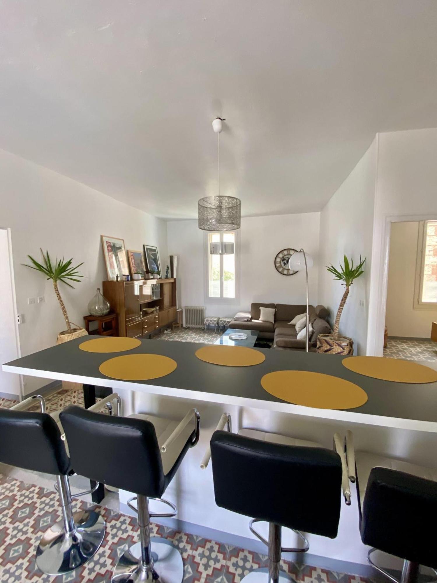 Grand Appartement En Centre Ville Avec Terrasse 佩皮尼昂 外观 照片
